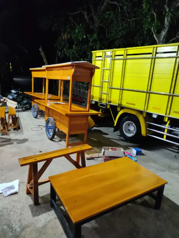 Jual Gerobak Angkringan, Bakso, Mie Ayam, Bubur, Sate, Soto, Pecel dll