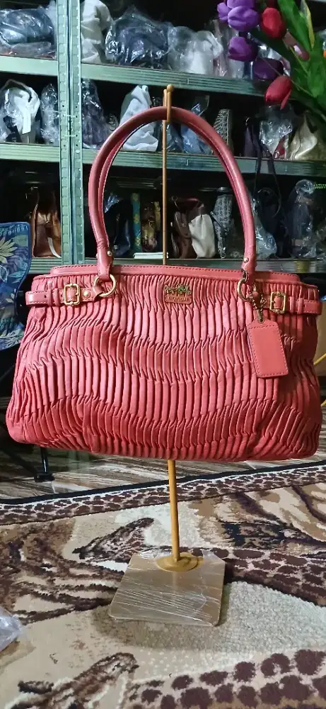 COACH Mandison Gathered Leather