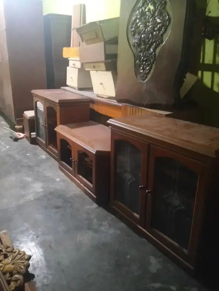 buffet tv panjang 2,5 meter, tempahan
