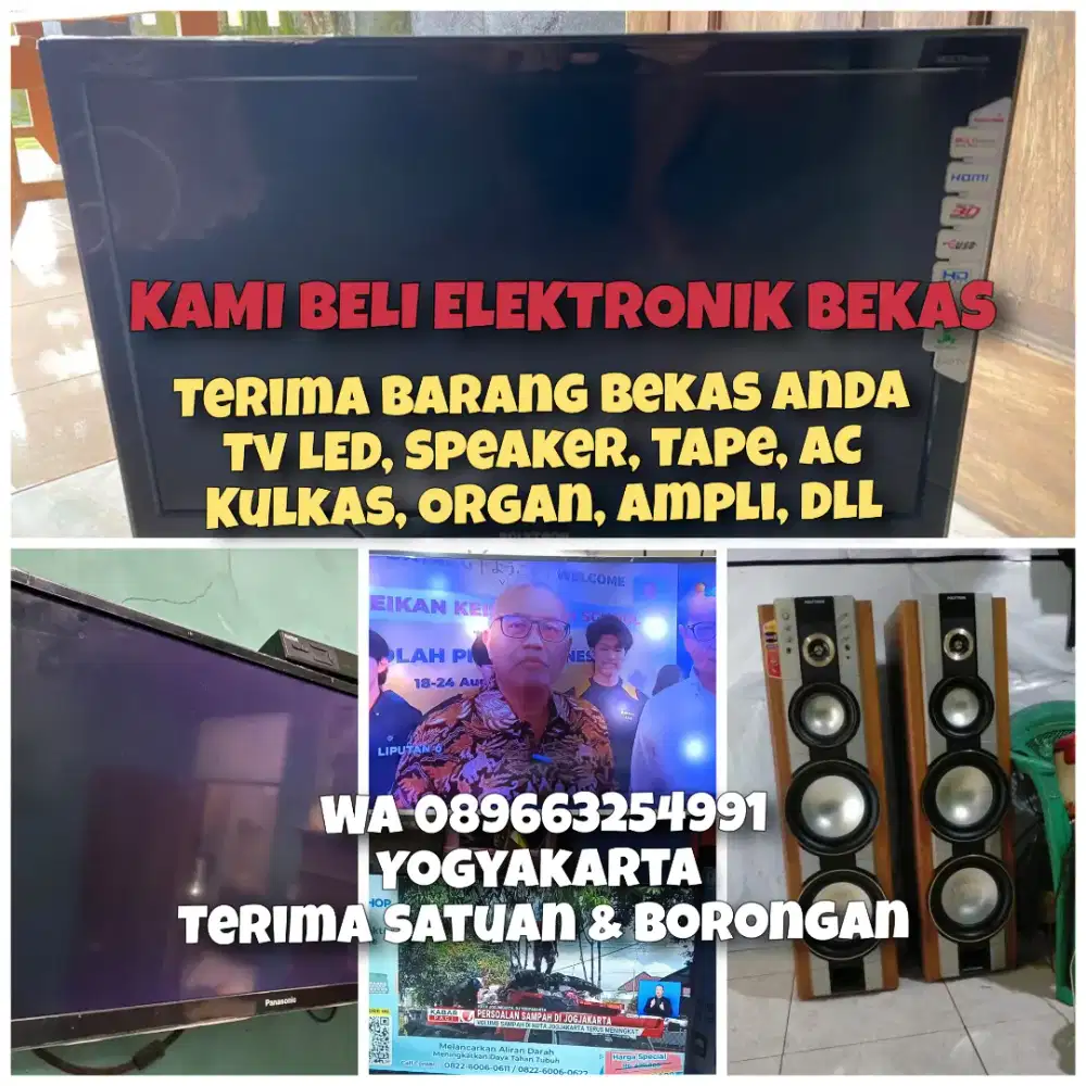 Anda mau jual TV led, lcd bekas saya siap Terima