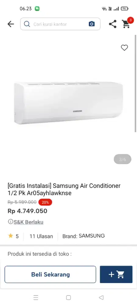 Samsung AC ½ Pk