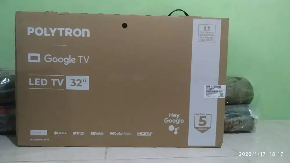 TV Polytron , smart TV 32 inc baru