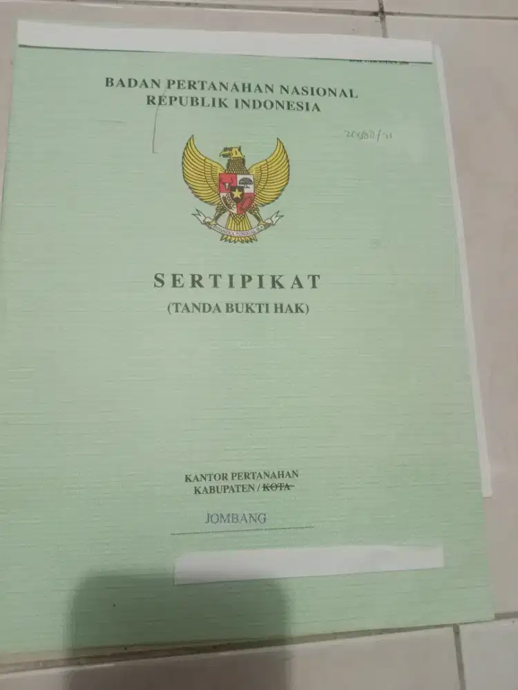 Tanah pekarangan shm