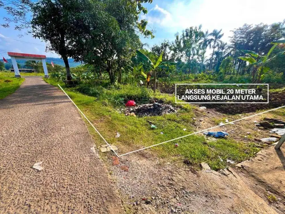 TANAH MURAH PINGGIR JALAN UTAMA DESA CANDALI KEMANG BOGOR