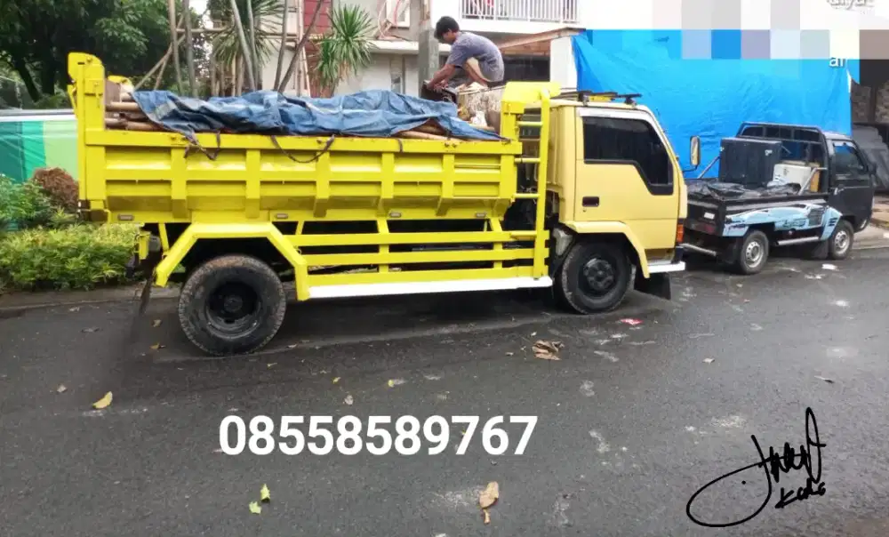 Jasa buang puing sampah proyek murah dan jual urugan