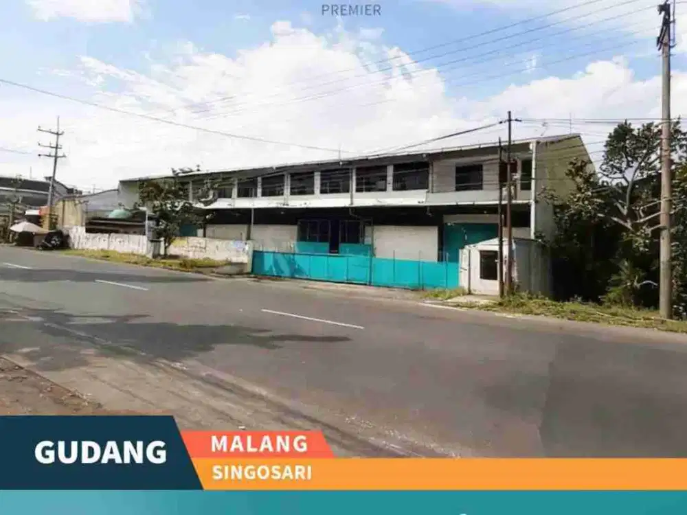 Dijual/Disewakan Gudang + Kantor + Mess Di Poros Raya Singosari Malang