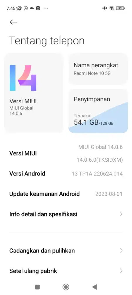 Redmi Note 10 5G!!! 8/128 NFC murah