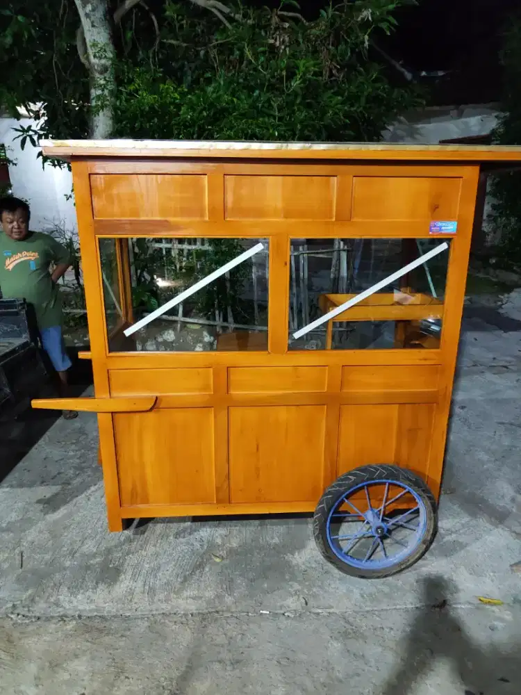 Jual Gerobak Angkringan, Bakso, Mie Ayam, Bubur, Sate, Soto, Pecel dll