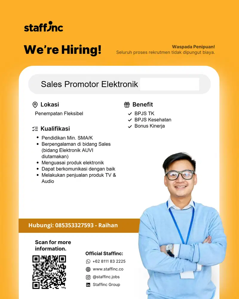 Sales Promotor Elektronik - Samarinda