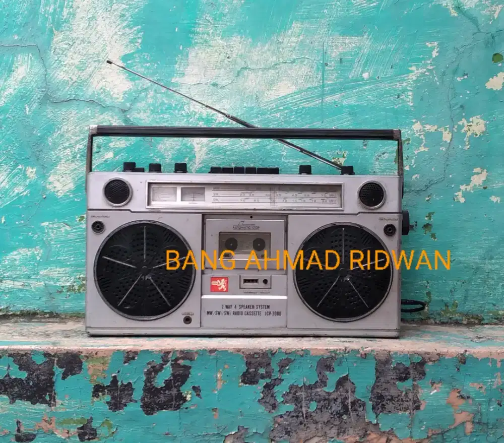 boombox tape kaset pita radio MW AM SW antik jadul kuno tua jhonsons