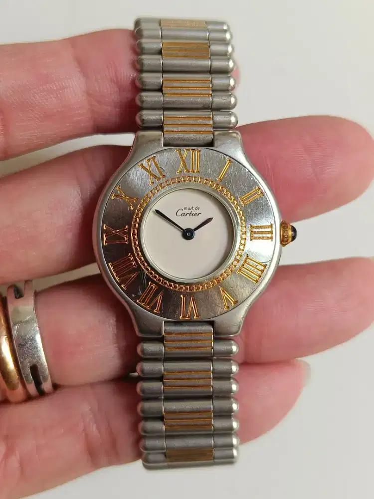 Cartier 21 Must de Cartier wanita original bekas bagus normal semua