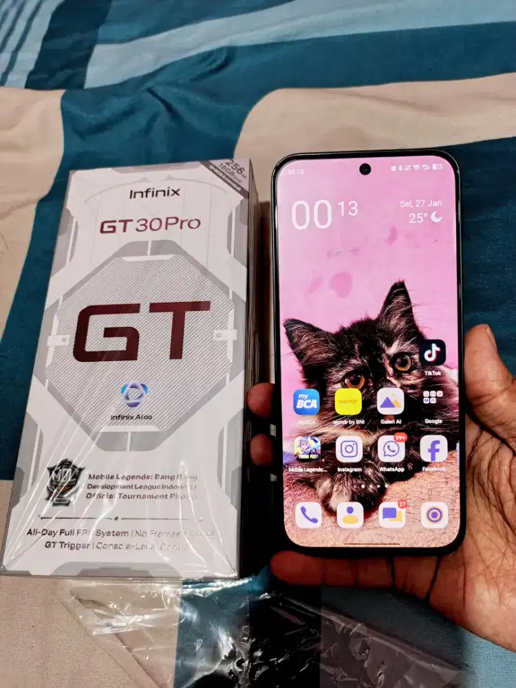 Dijual HP infinix GT 30 Pro Ram 8+8gb/256gb like new 5 bln pakai