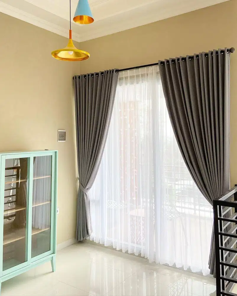 Pasang Tirai Gorden Jendela Gordyn Mewah Hordeng Model Terbaru Murah