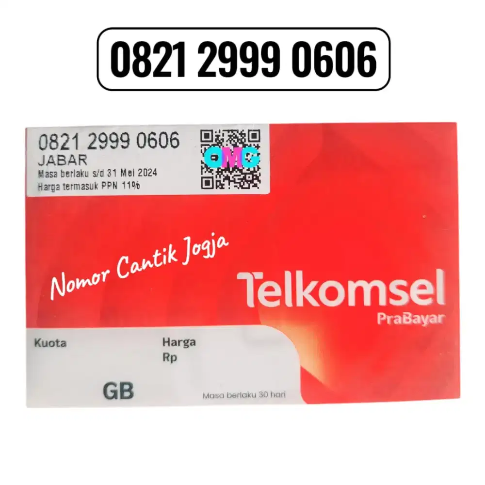 Nomor Cantik Telkomsel Reguler 3G/4G/5G