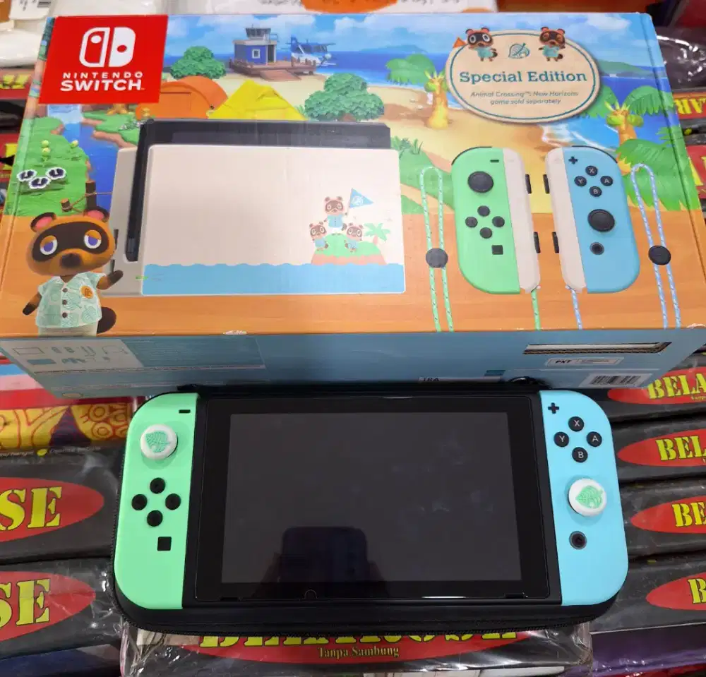Nintendo switch v2 animal crossing fullset ofw