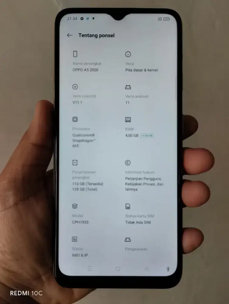 Oppo A5 2020 4/128 - Minus dibaca dulu