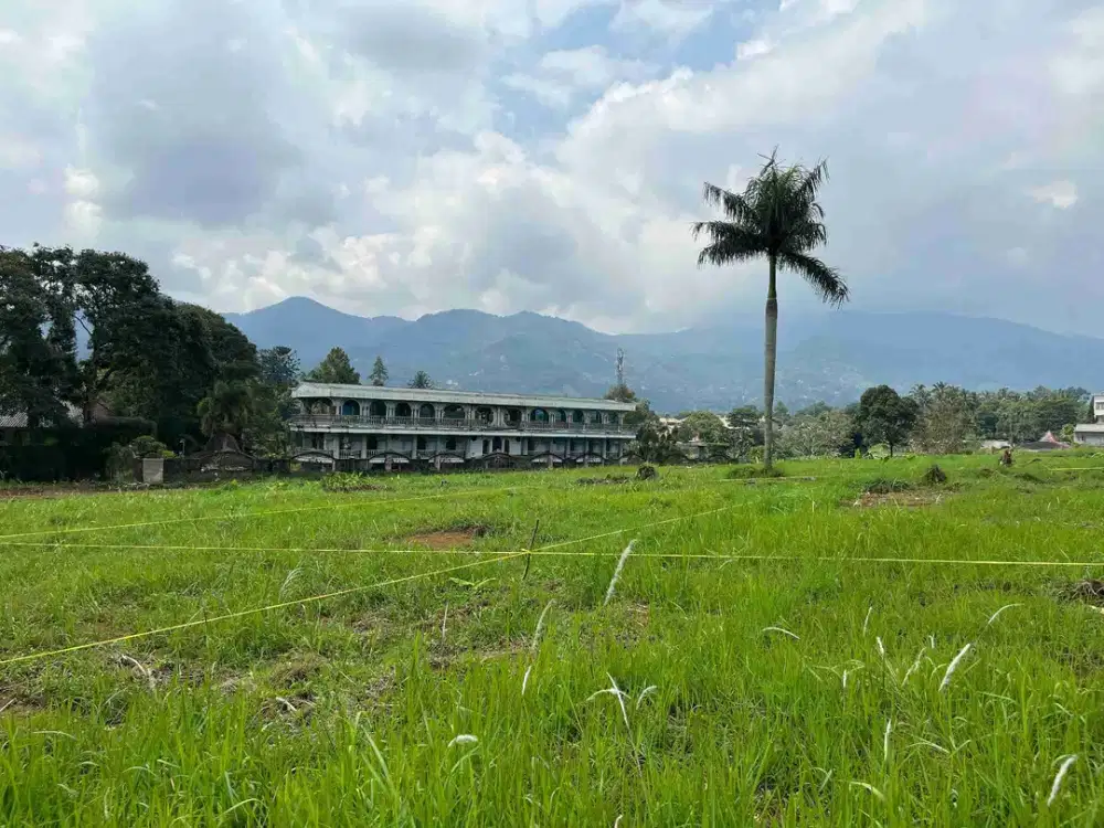 Tanah Puncak Di jual View pegunungan dan bukit megamendung