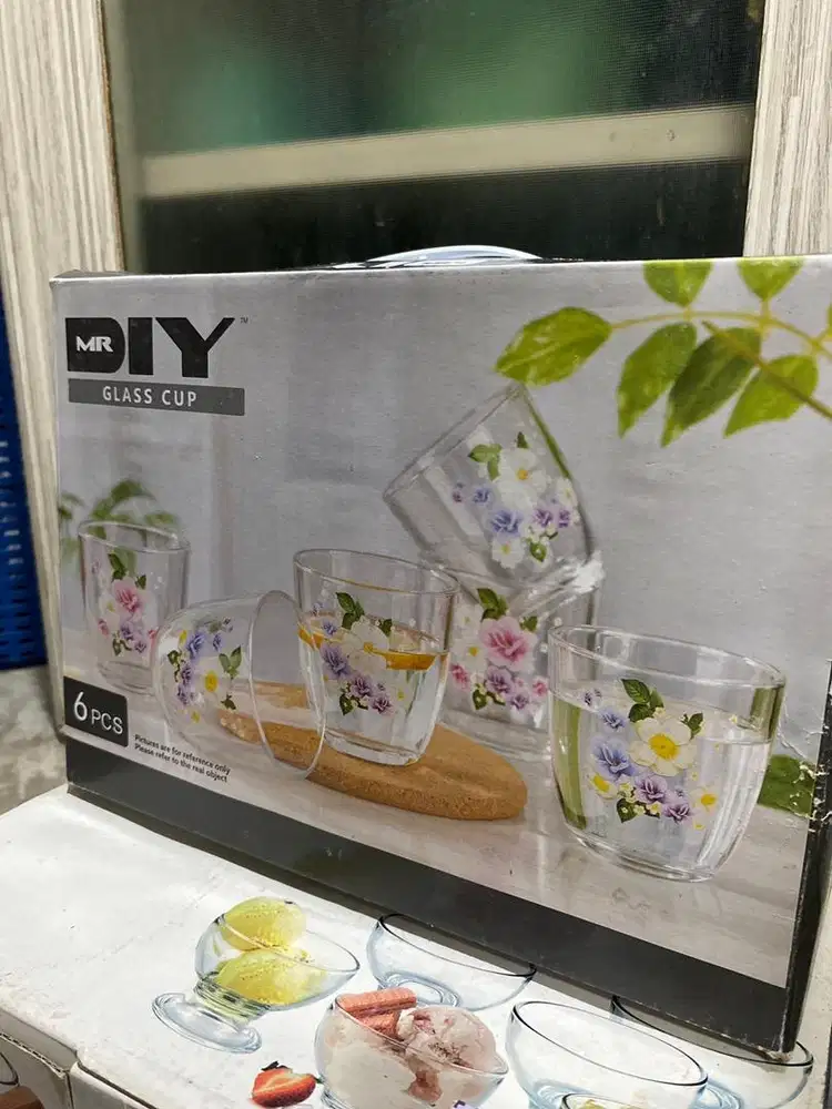 Gelas set MR DIY BARU