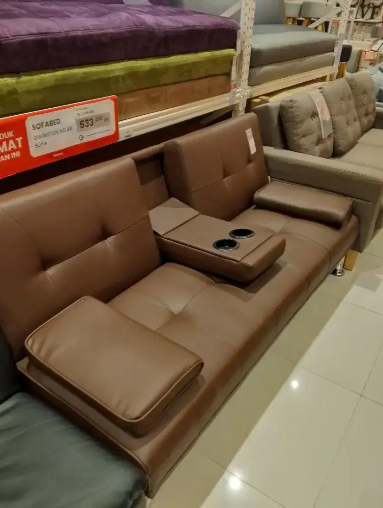 SOFA BED KULIT MURAH