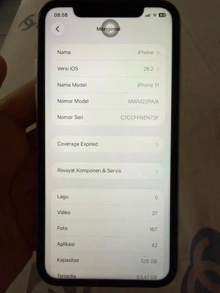 Apple Iphone 11 128gb Ex Ibox resmi indonesia