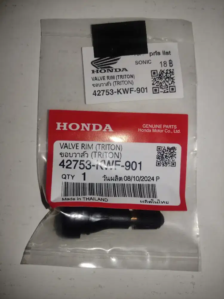 Pentil Ban Tubeless Valve Rim Triton Original Thailand 4 pcs