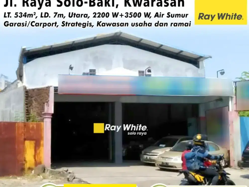 TURUN HARGA DRASTIS! Gudang Strategis di Jalan Raya Solo-Baki