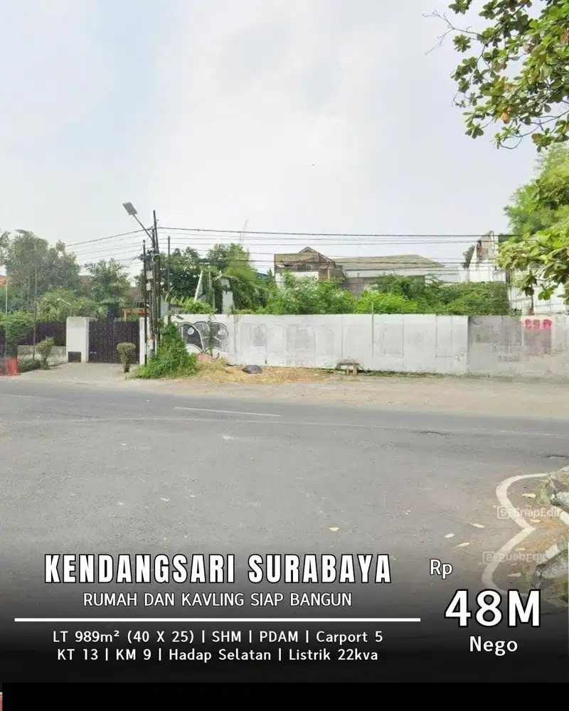 Dijual Bangunan Komersial Raya Menganti Wiyung Surabaya Barat