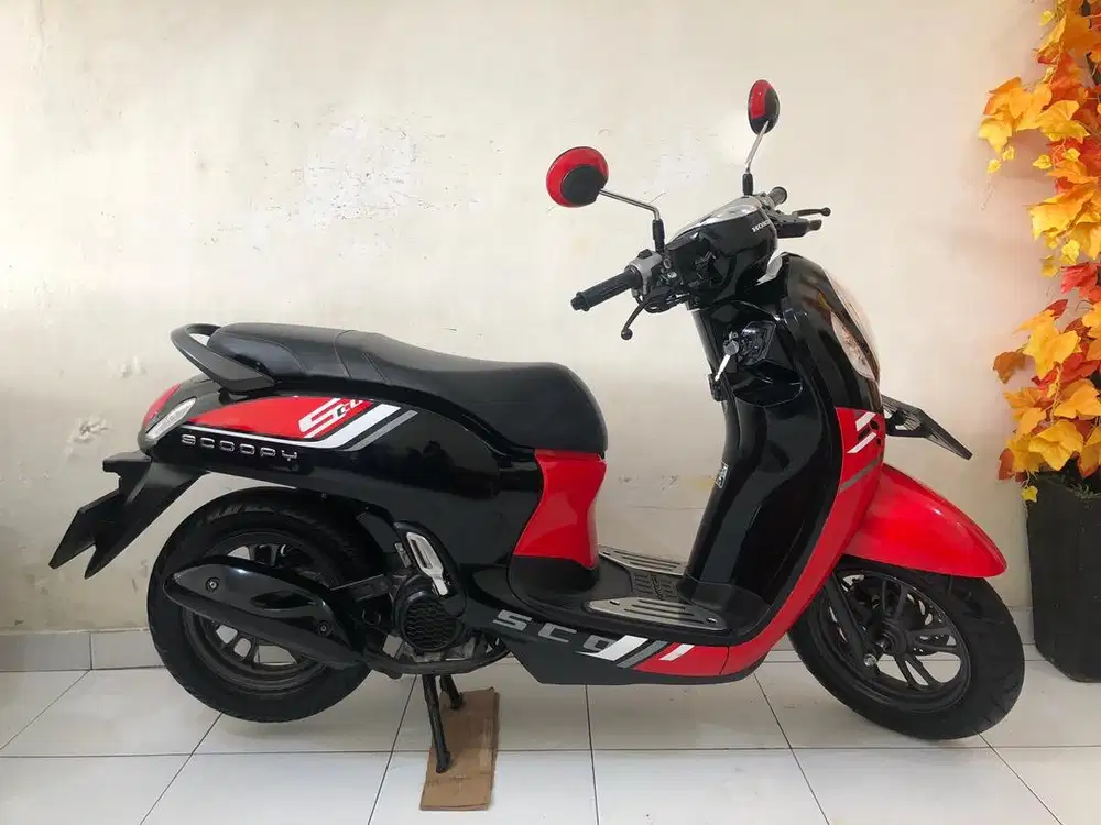 Honda Scoopy Th.2023 Merah Hitam!!