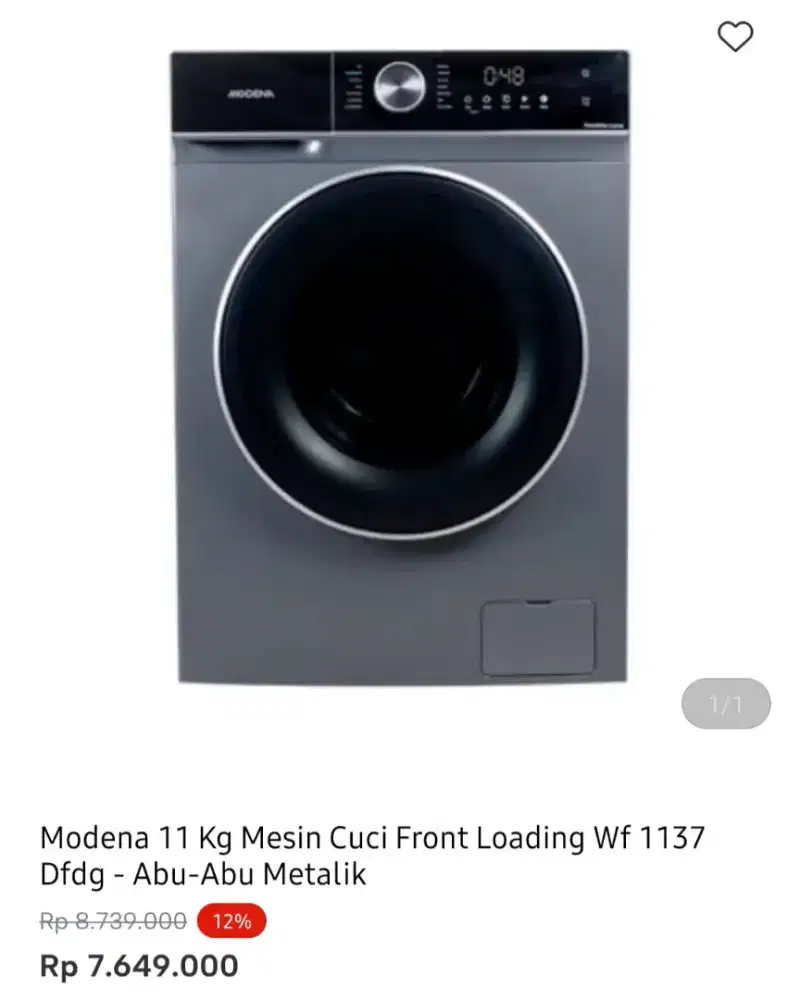 WM FRONTLOAD MODENA 11KG