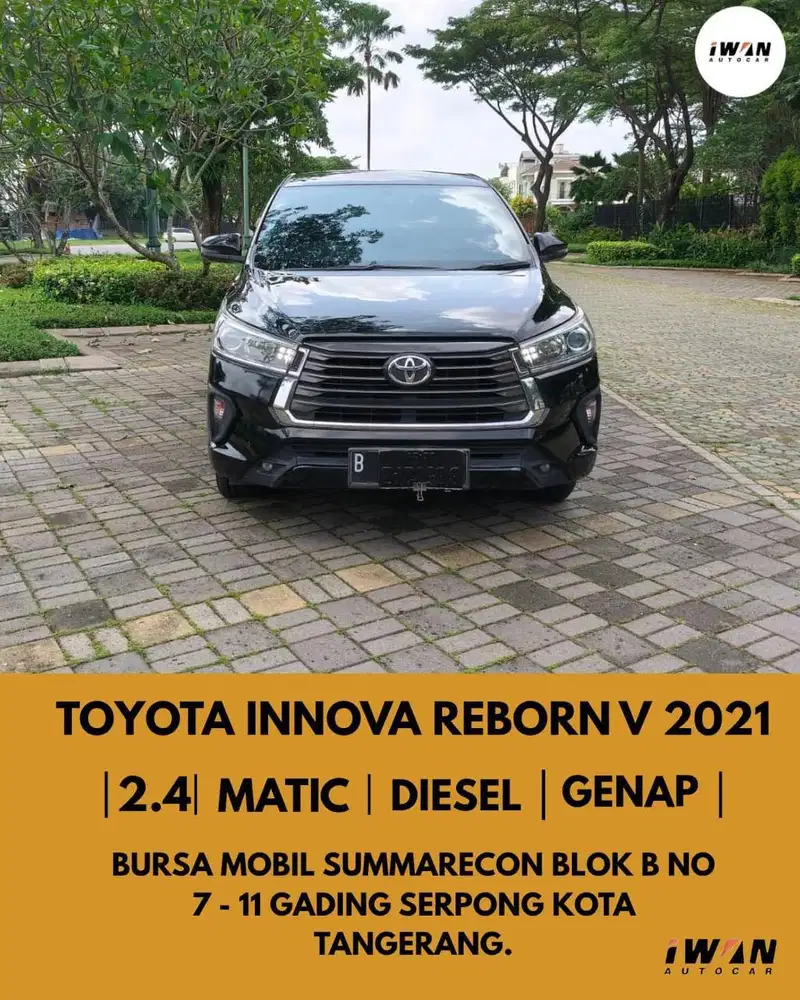 TOYOTA INNOVA REBORN V 2.4 DIESEL AT 2021