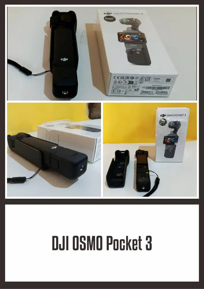 Kamera Vlog/Konten DJI Osmo Pocket 3 – Bekas Garansi Resmi TAM