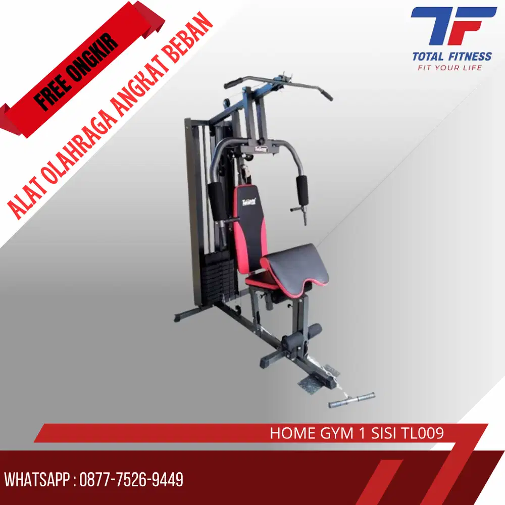 Home gym 1 sisi TL009 Alat olahraga latihan otot tubuh rumahan