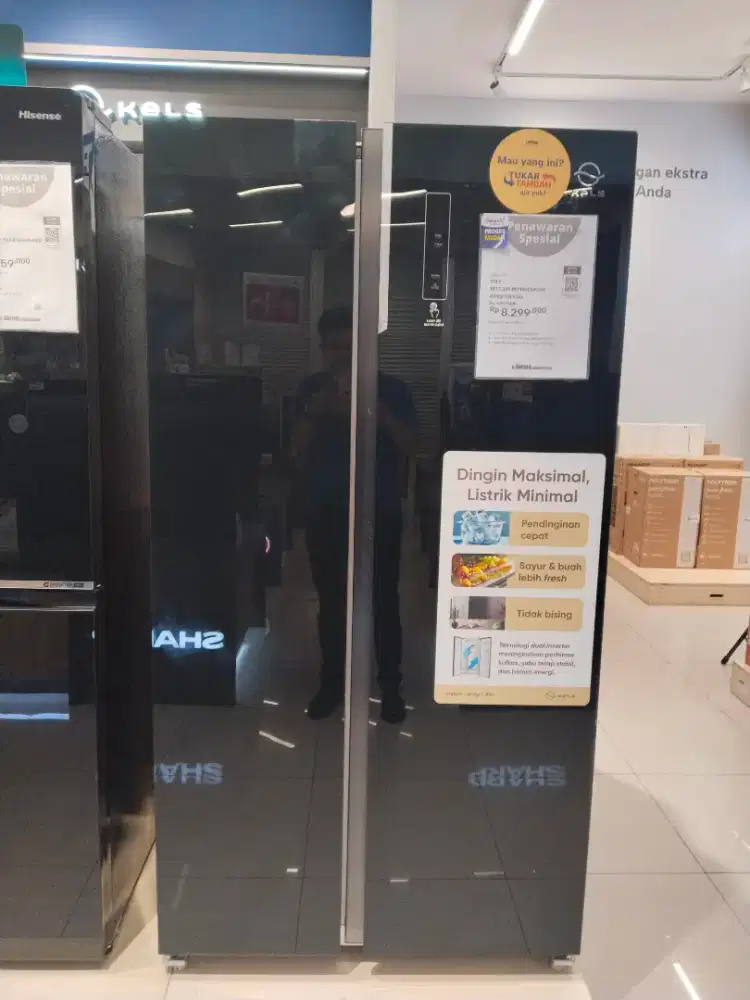 KULKAS KELS SBS 525LTR