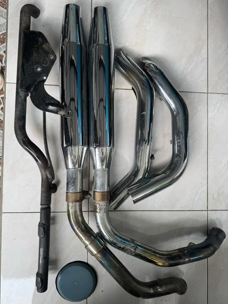 Paketan Knalpot dan Mid Control Harley Davidson (Genuine)