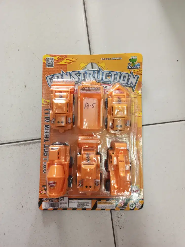 Mainan Anak Truk Konstruksi isi 6
