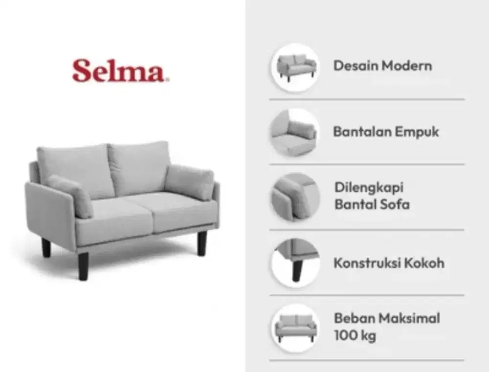 Timmo sofa 2s grey