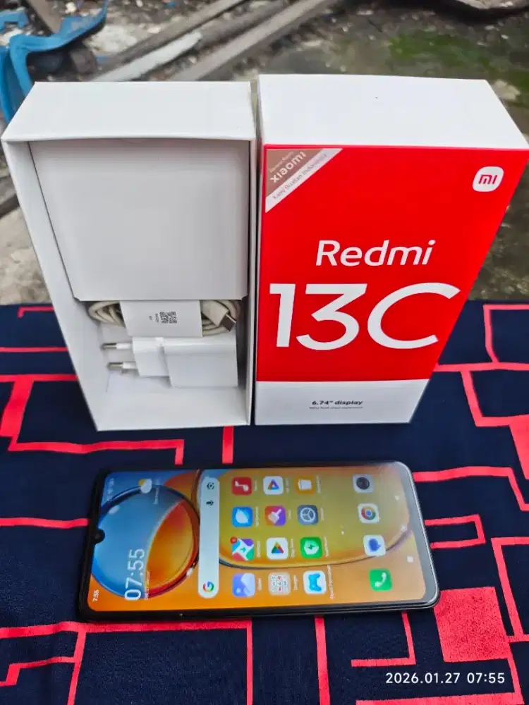 Redmi 13C 8/256 Fullset ori segel mulus no minus siap pakai