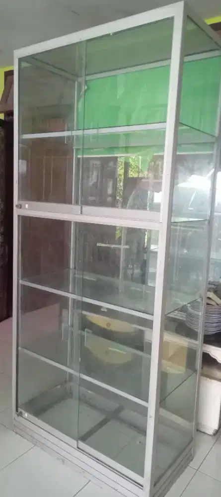 Lemari aluminium 5 tingkat nego cod rungkut gan