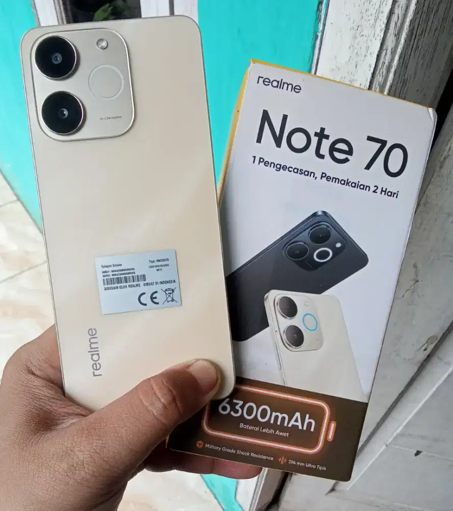 Realme note 70  ram 4+4/128