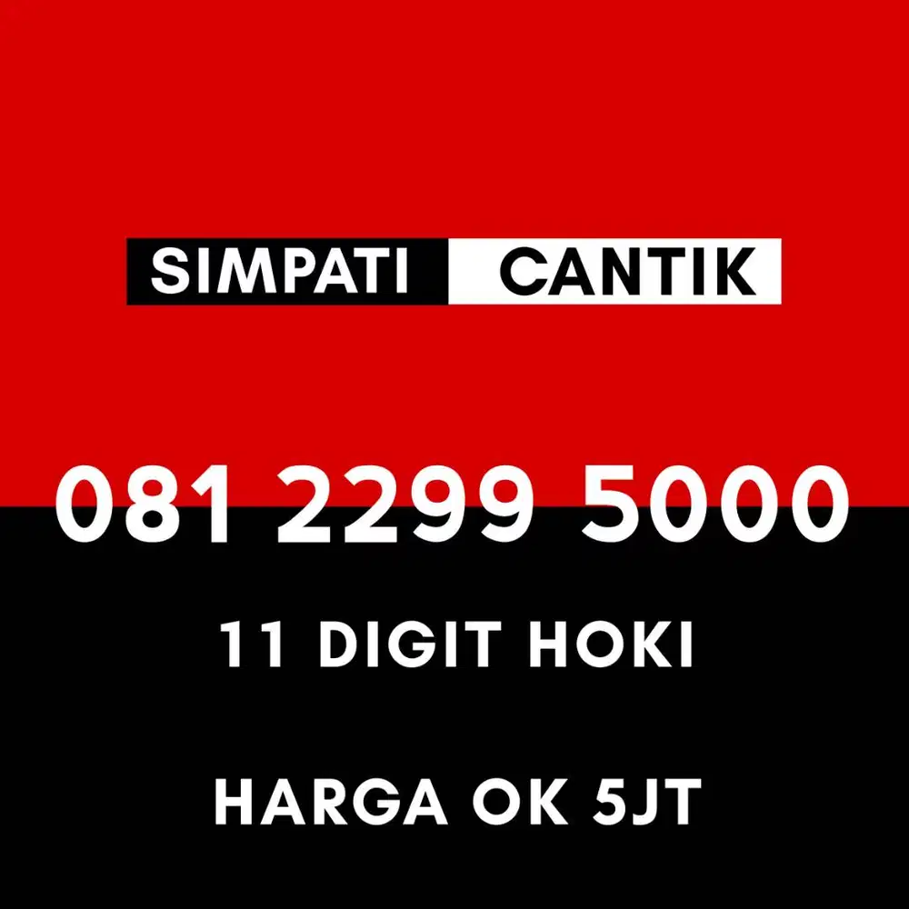 simPATI 11 digit ekor 5000