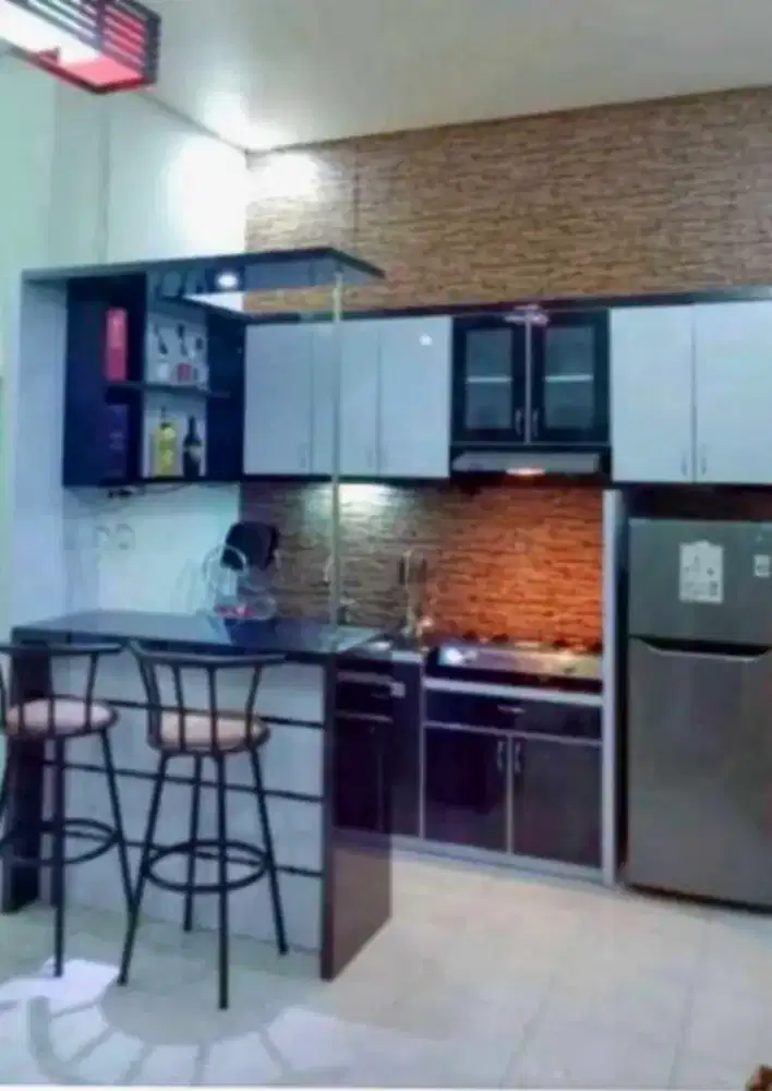 Kitchen set meja bar permeter