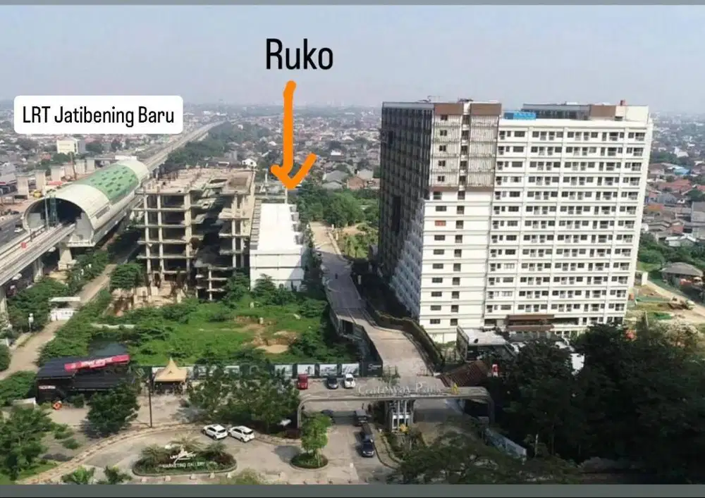 Dijual Ruko Terhubung Stasiun LRT Jatibening Baru, Kota Bekasi