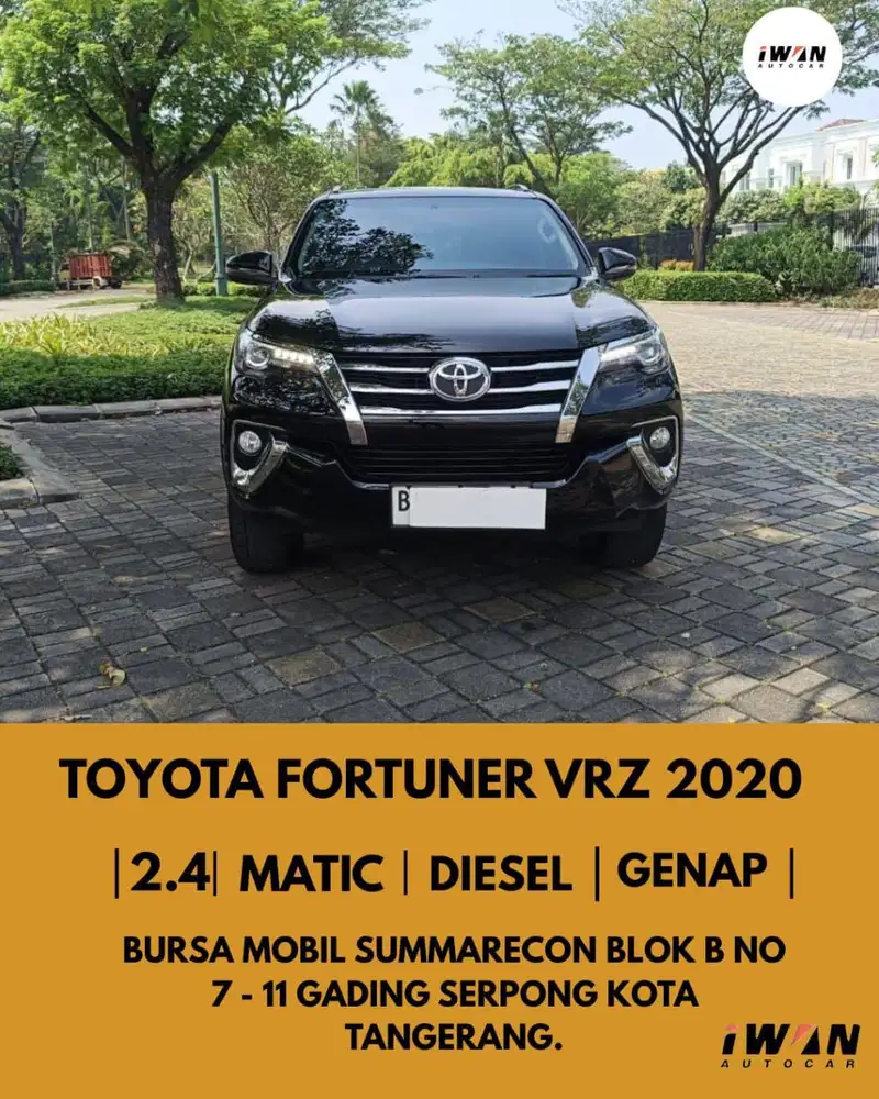 TOYOTA FORTUNER VRZ 2.4 DIESEL AT 2020