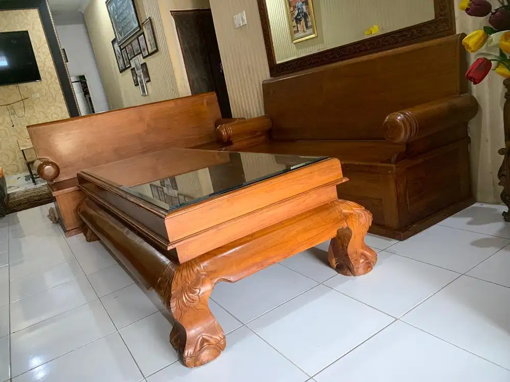 Set Kursi Jati Versi Balok