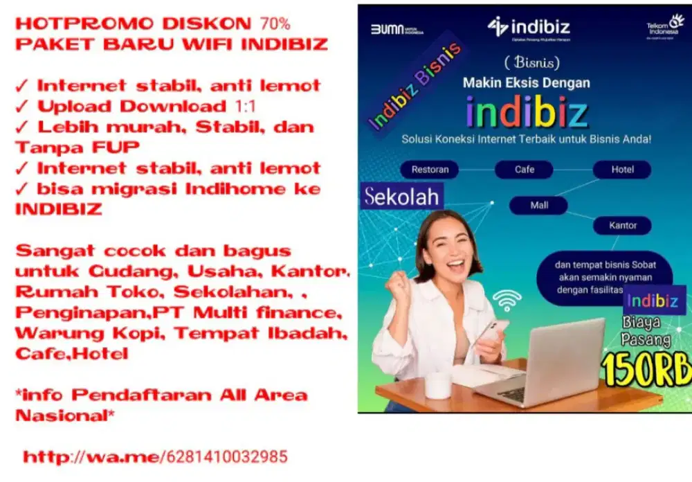 Pasang Baru wifi INDIBIZ TELKOM