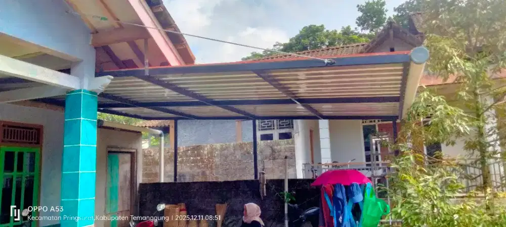 Kanopi hollo galfanis atap sepandek