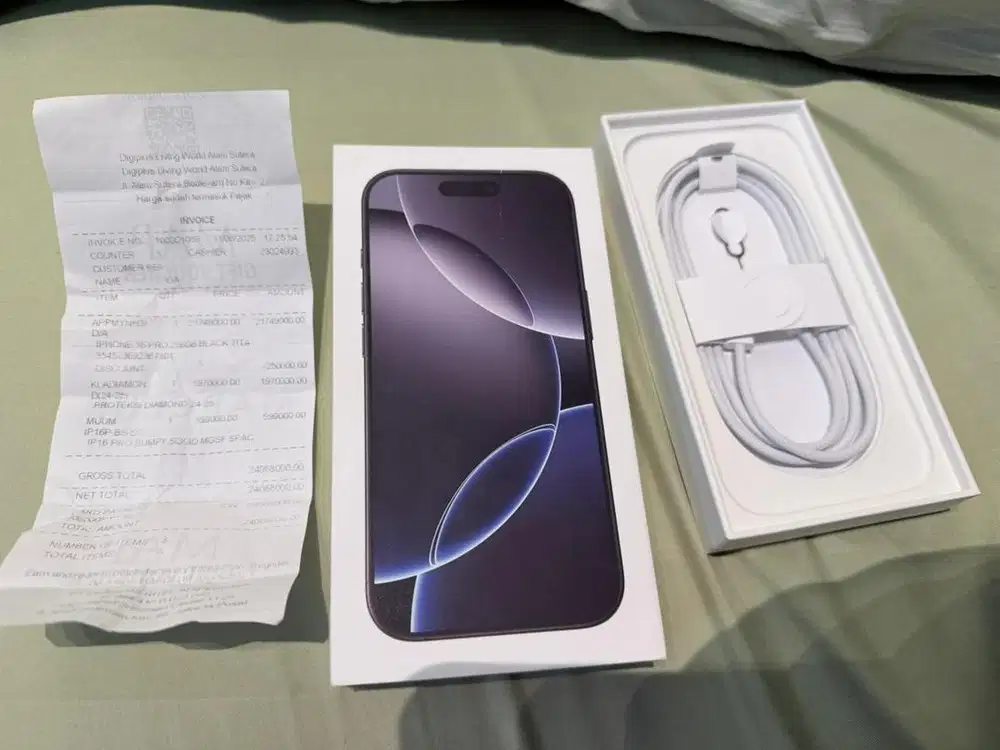 Iphone 16 Pro 256GB Black Titanium Ibox Garansi
