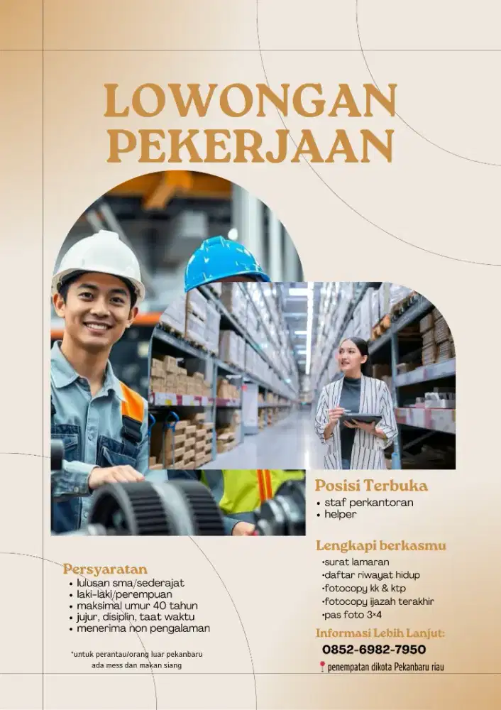 LOWONGAN PEKERJAAN PENEMPATAN PEKANBARU KOTA