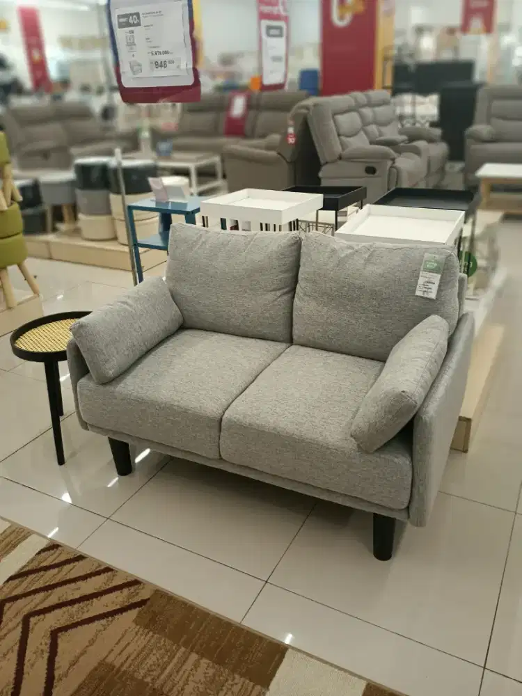 Obral murah sofa fabric 2 seater