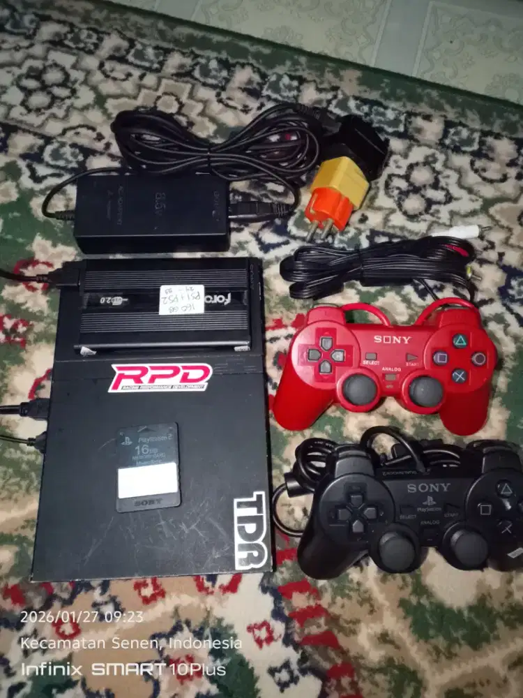 Ps2 slim matrix HDD 160GB ada game PS1 & ps2